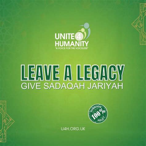 Sadaqah Jariyah – Leave a Legacy .